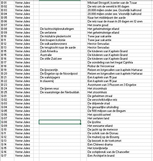 Complete serie Jules Verne,  totaal 42 delen. uitgave: 1979 / 1980.