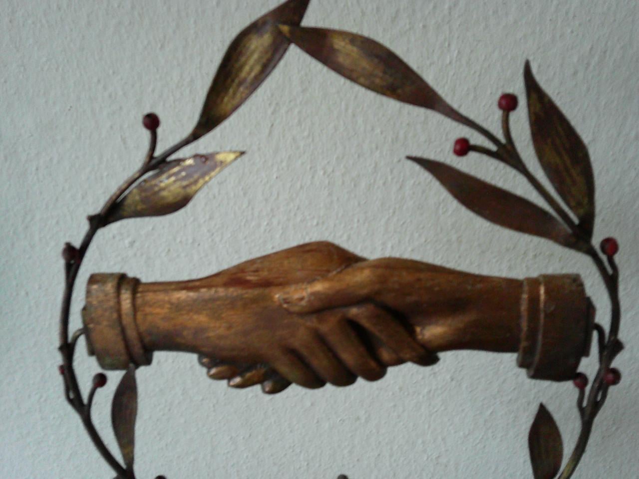 VERGULDE SYMBOLIEK VOOR EEUWIGE VERBONDENHEID ,LAAT 18DE EEUW