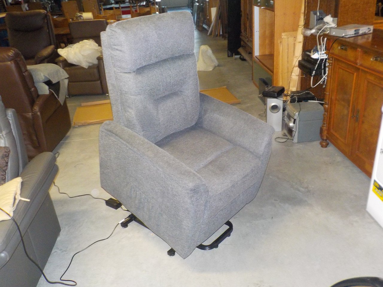 Nieuwe stoffen elektrische sta-op relax fauteuil in meerdere kleuren