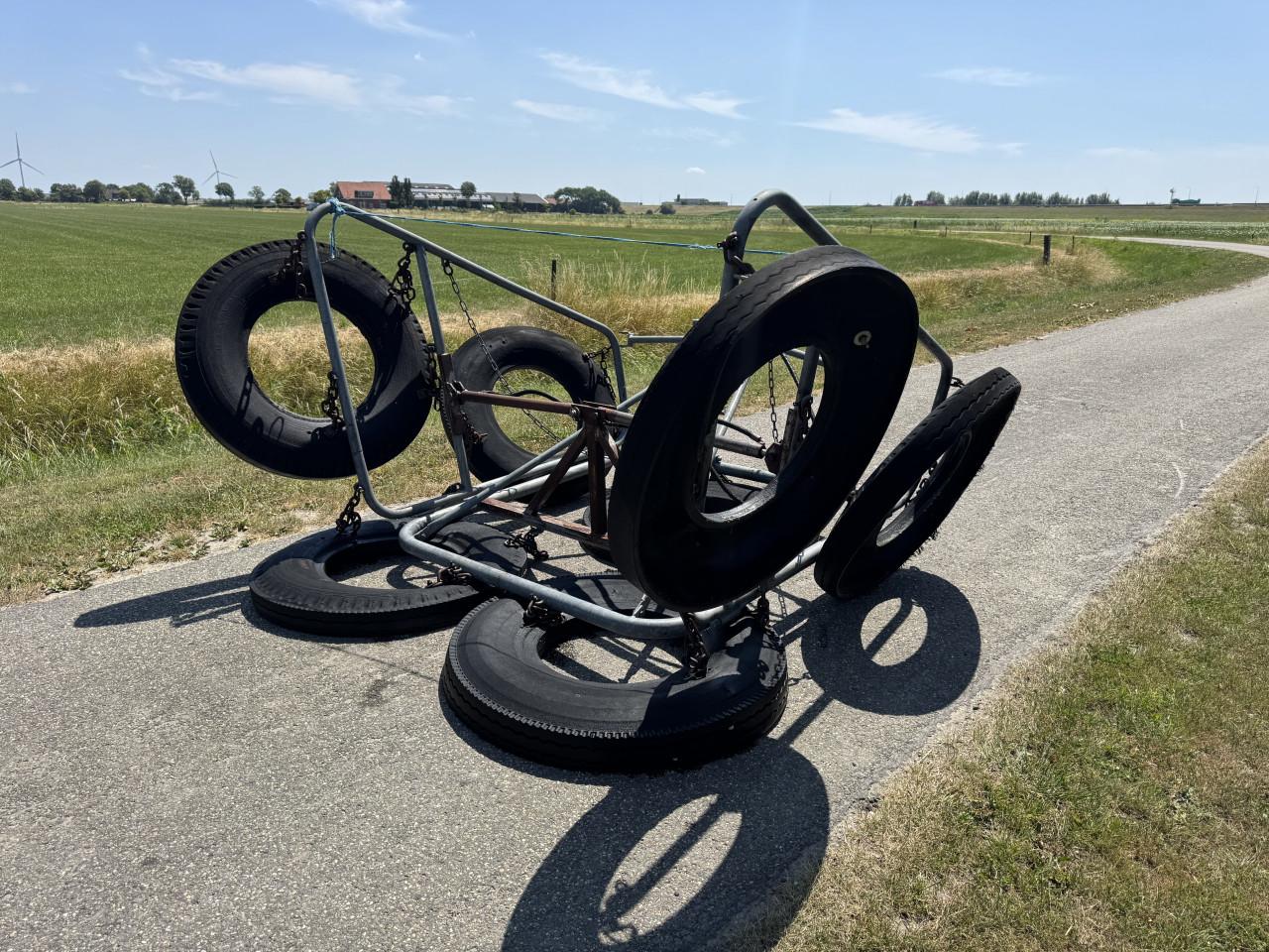 Bandensleep 4 Mtr Hydr.opklapbaar