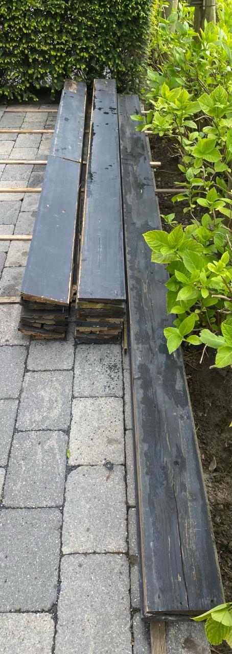 Planken Zweeds Rabat zwart