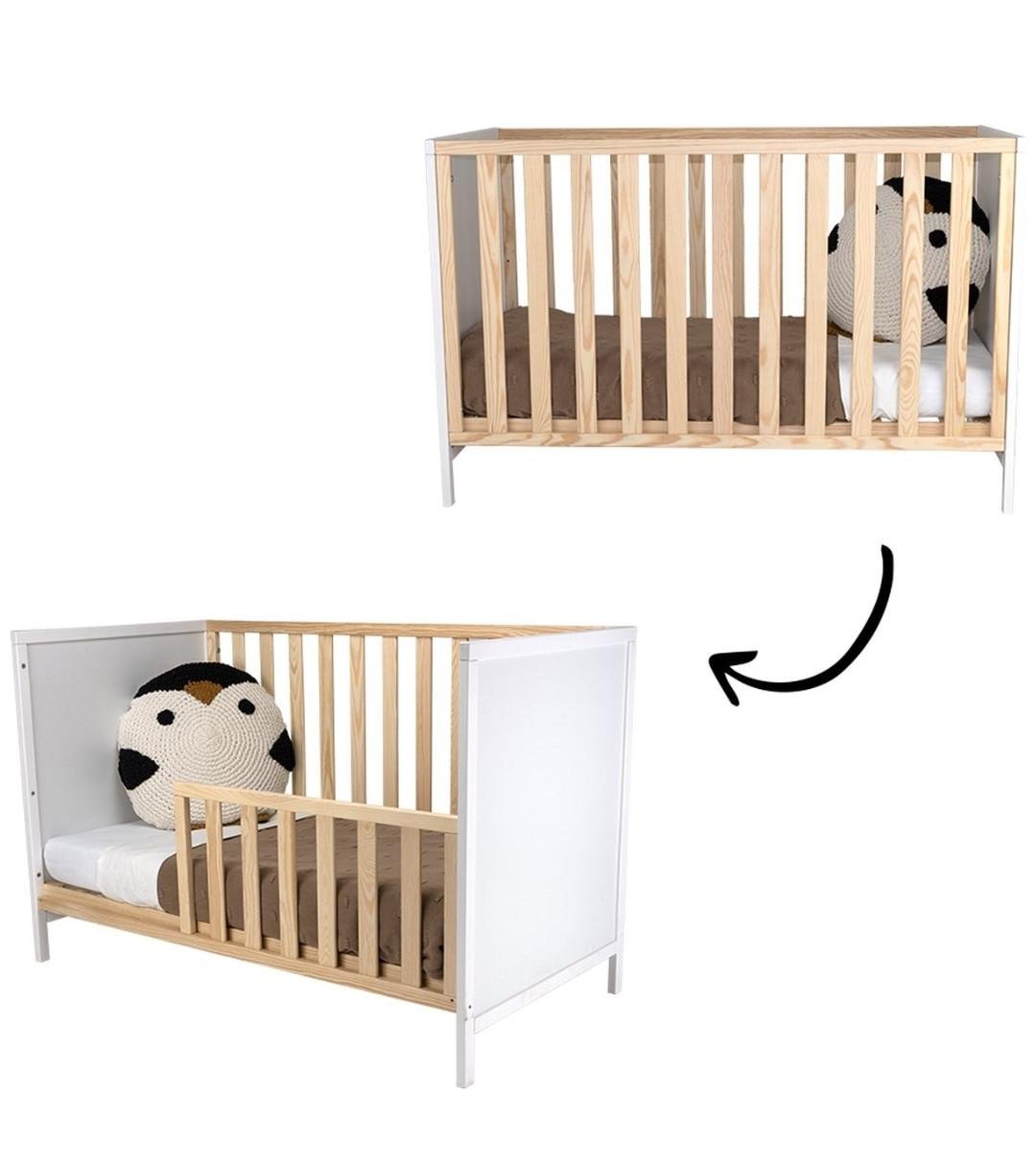 Ledikantje, om te bouwen tot peuterbed