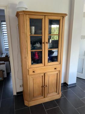 Grenen houten servieskast