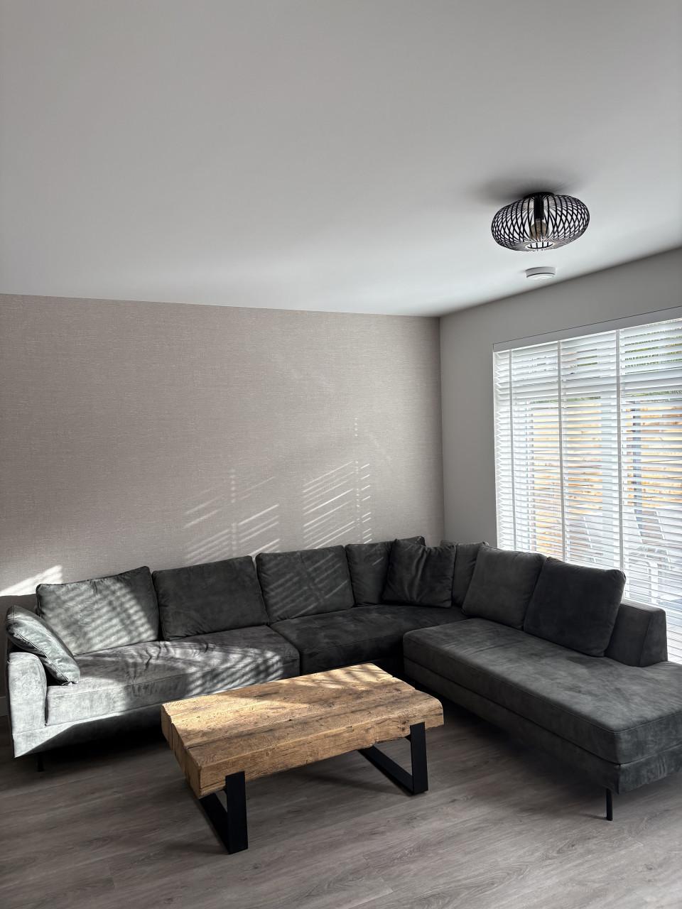 Grote groene hoekbank