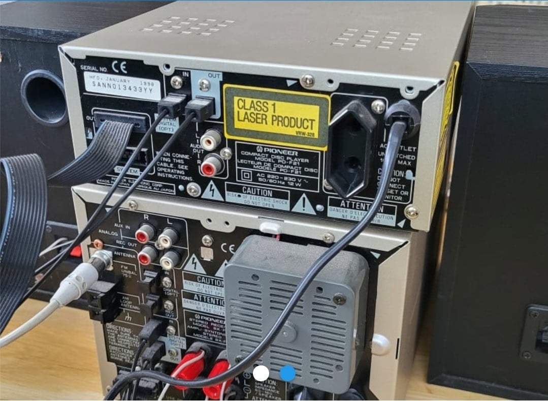 Pioneer Stereo set met afstandsbediening. Werkt nog prima.