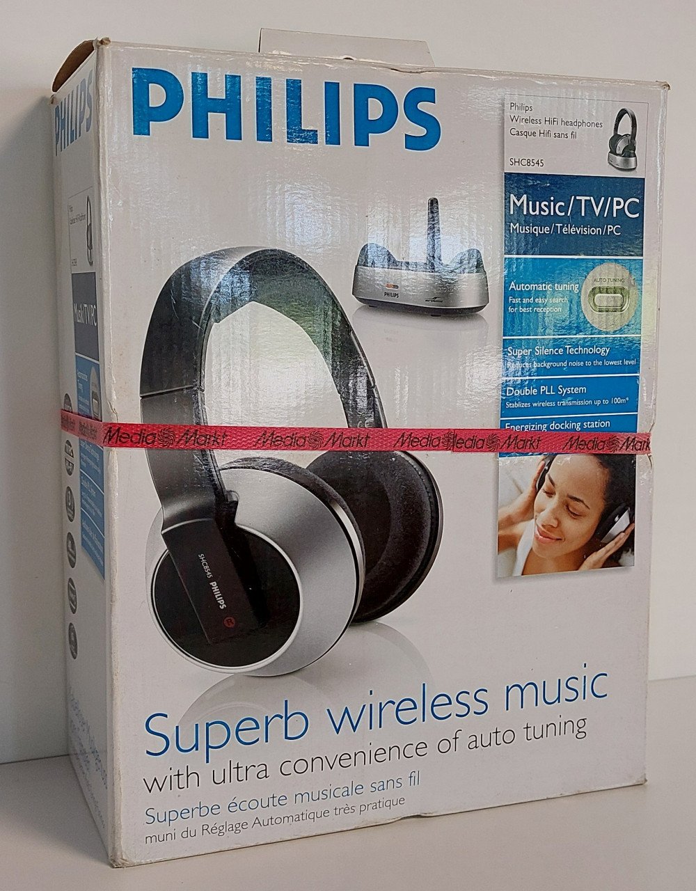 Philips SHC8545 Draadloze Hifi-hoofdtelefoon