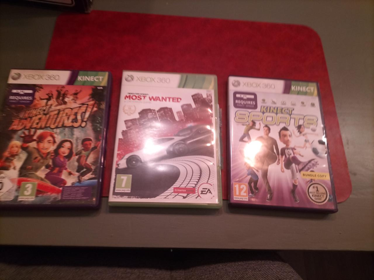 Xbox 360 incl kinect en games
