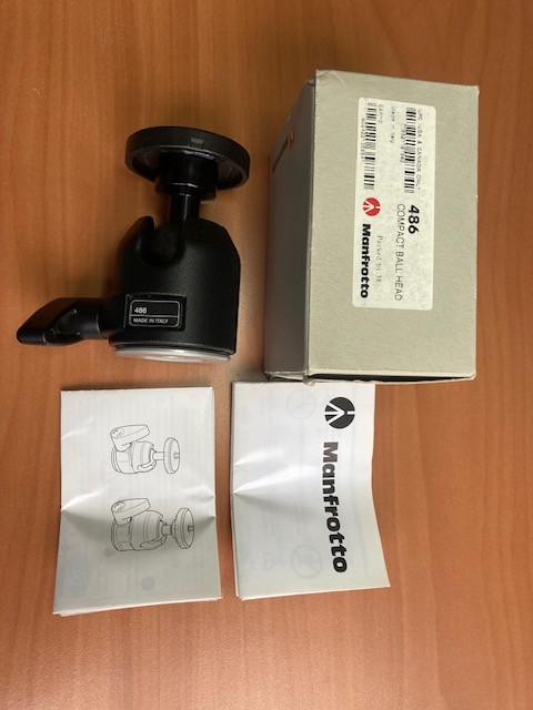 Manfrotto 486 balhoofd, werkelijk als NIEUW