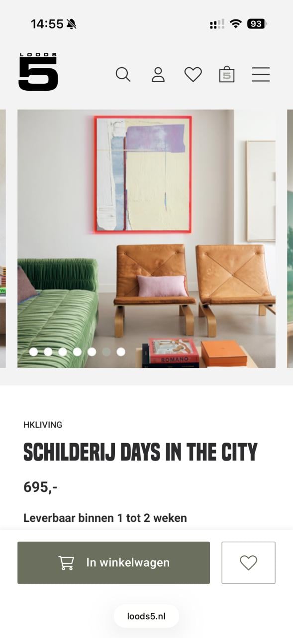 HK Living schilderij perfecte staat