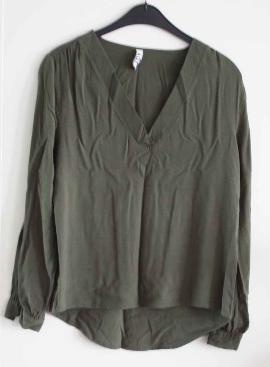 Groene blouse shirt maat 34