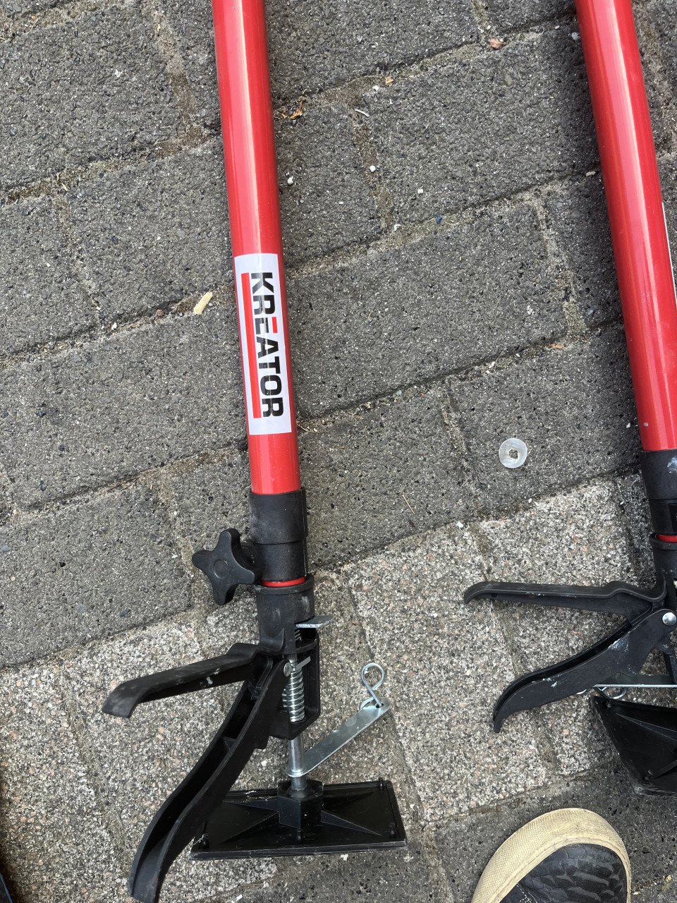 4x Kreator telescopische stempel steun lengte 1150-2900mm