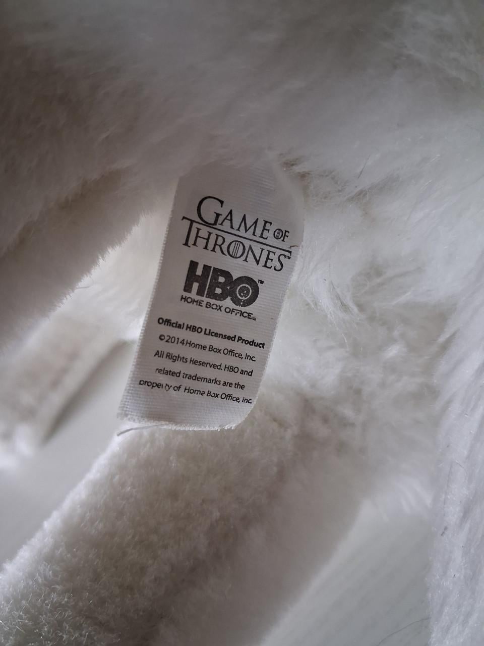 Game of Thrones Direwolf knuffel van Ghost