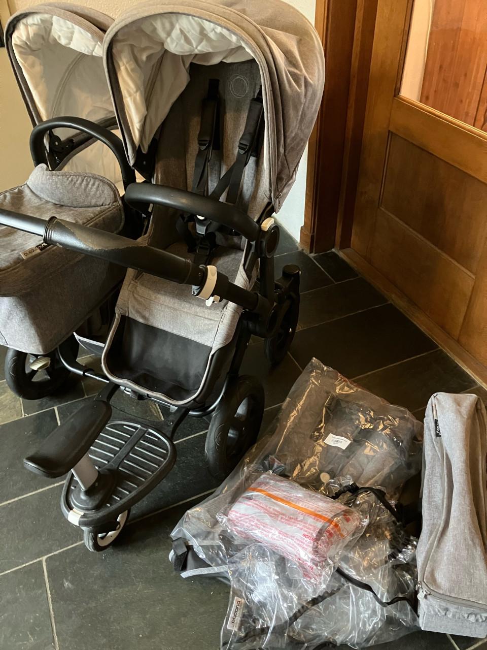 Bugaboo Donkey2 Duo kinderwagen + stepje