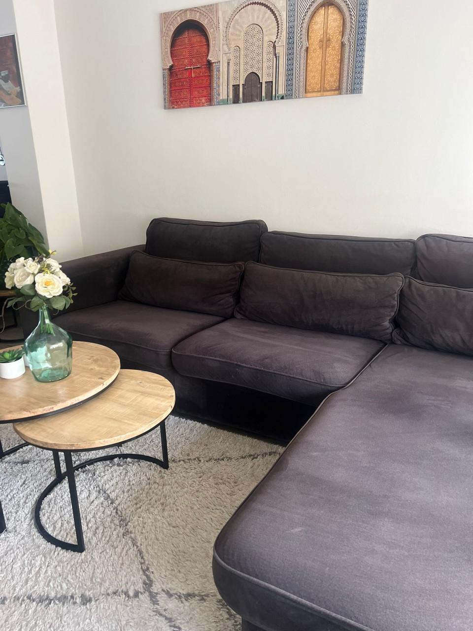 Comfortabele hoekbank in nette staat