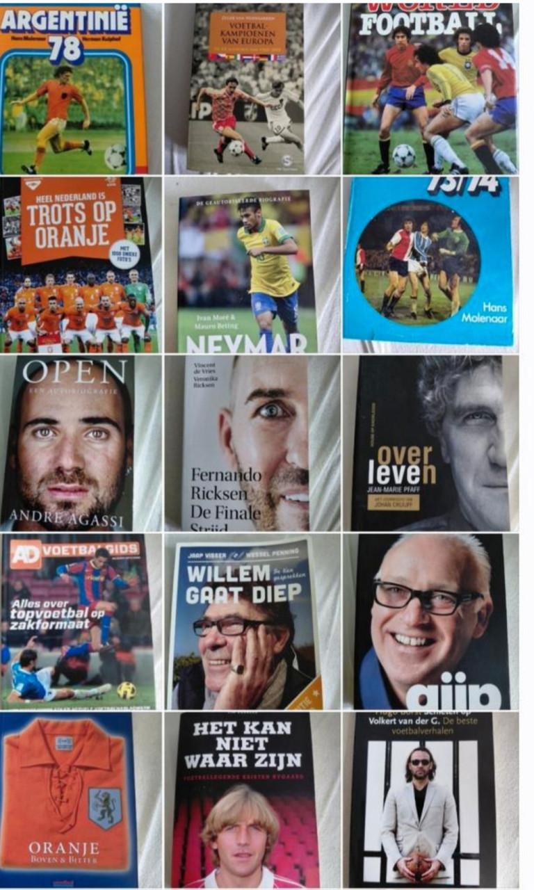 Sportboeken 62 stuks( zoek uit of in 1 koop)