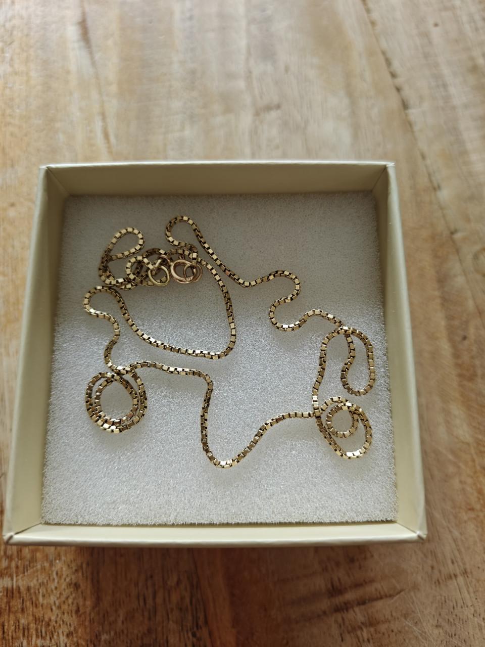 14 karaats gouden halsketting 50 cm