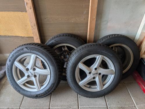 Winterbanden inclusief velgen voor Fiat500