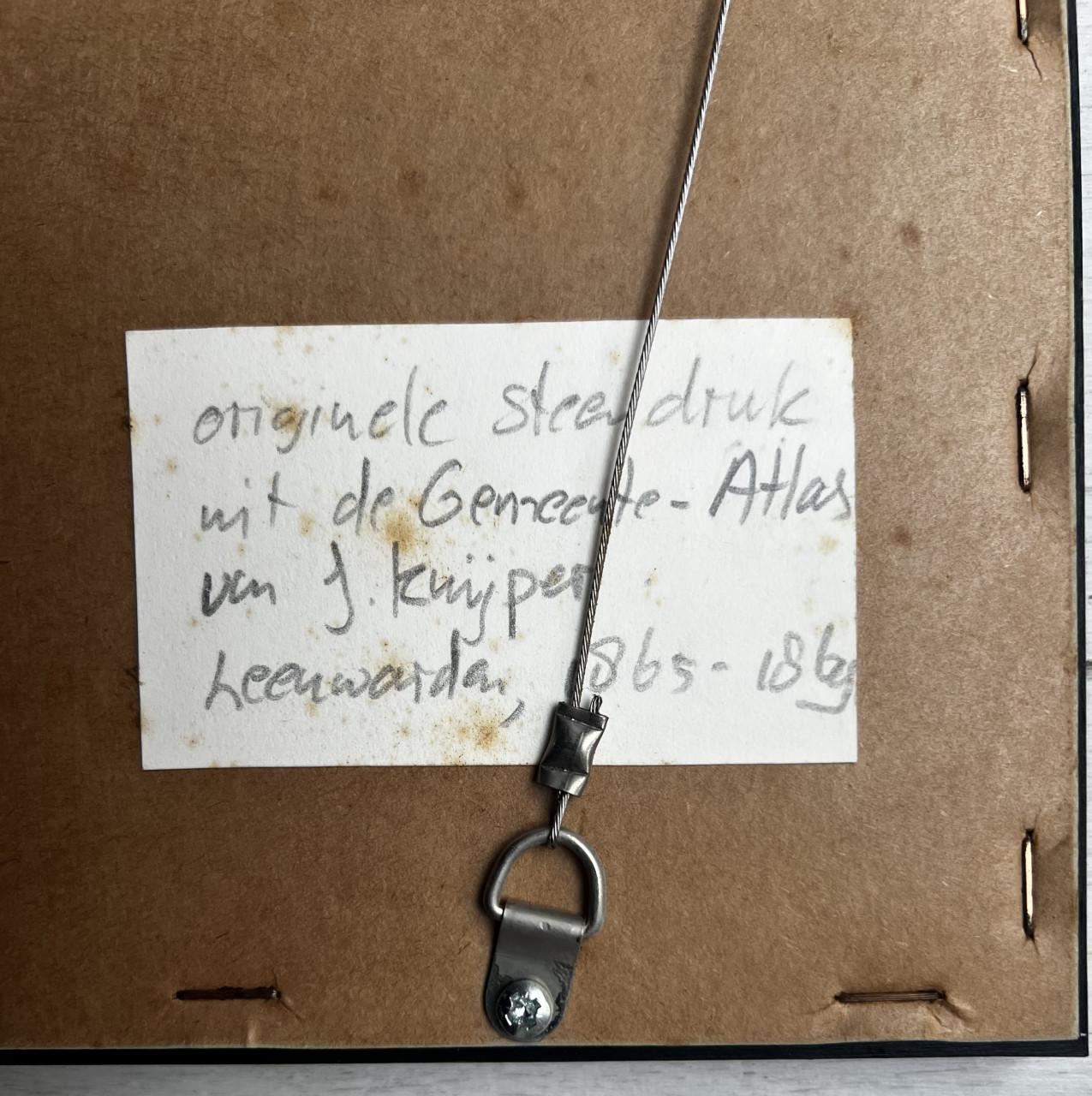 Historische kaart Zeeland, cartografie 1865