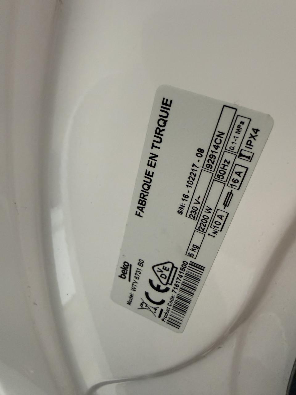 Wasmachine BEKO 6 kg