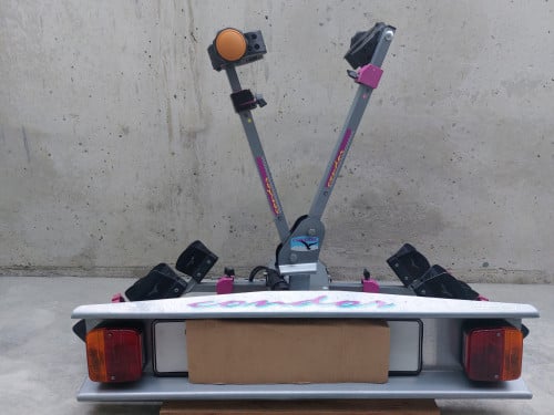 Fietsendrager Condor RC-2-F, kantelbaar, framebevestiging + THULE oprijgoot