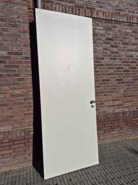 Deur 243,5x93x4, kijkvenster, deurdranger
