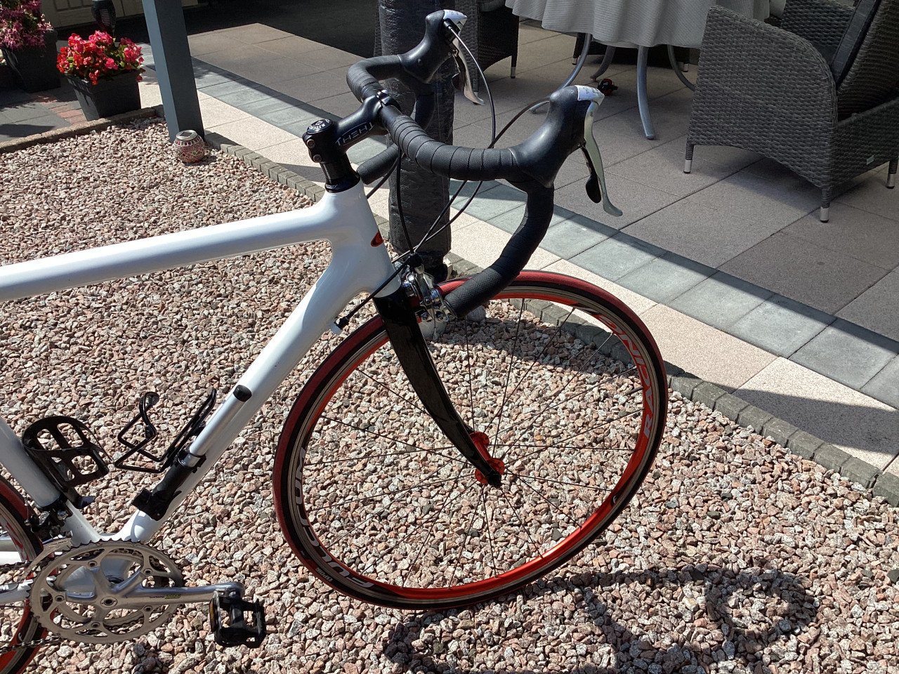 Mooie retro carbon racefiets, Shimano mix afgemonteerd