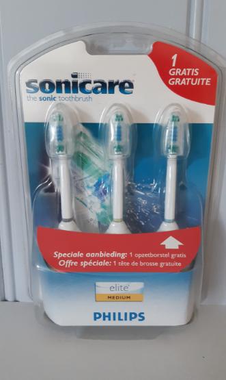 Philips Sonicare opzet tandenborstel Elite standaard en Elite medium