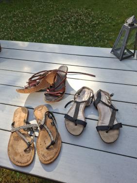 3 paar zomerschoenen maat 38
