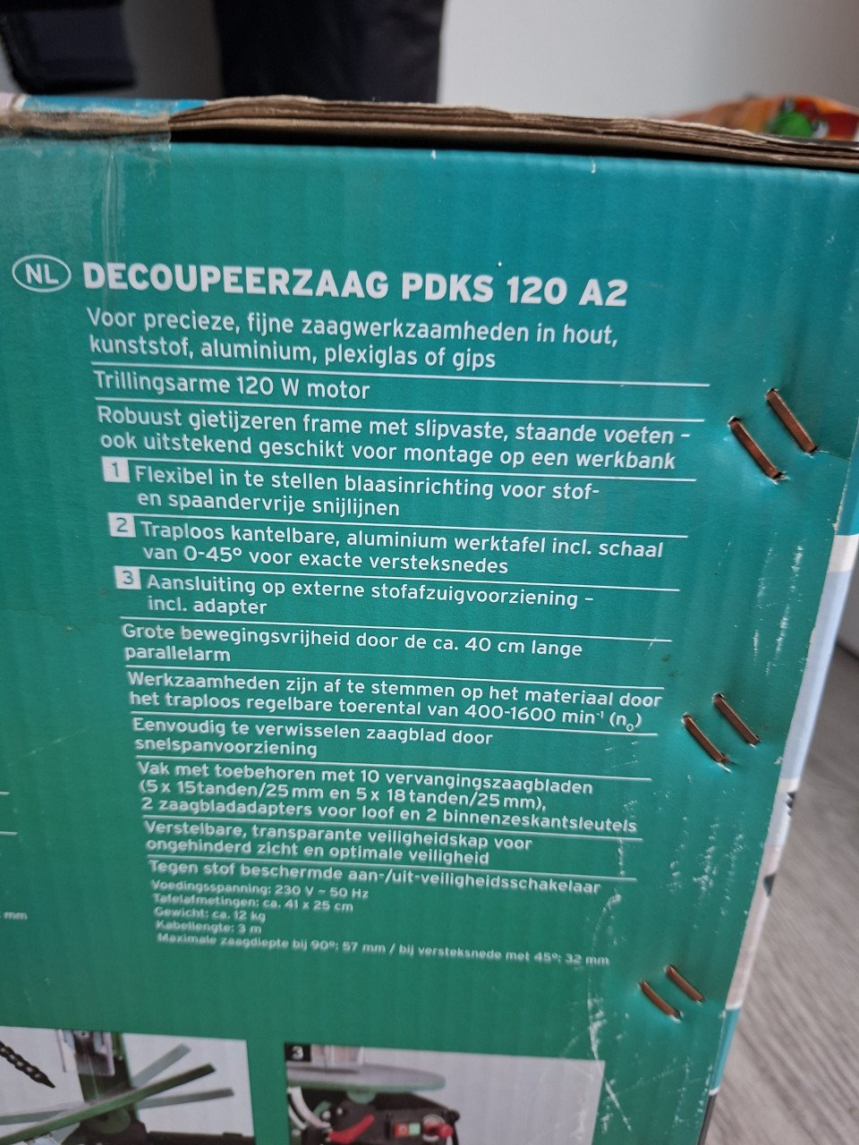 Figuurzaagmachine nieuw in doos