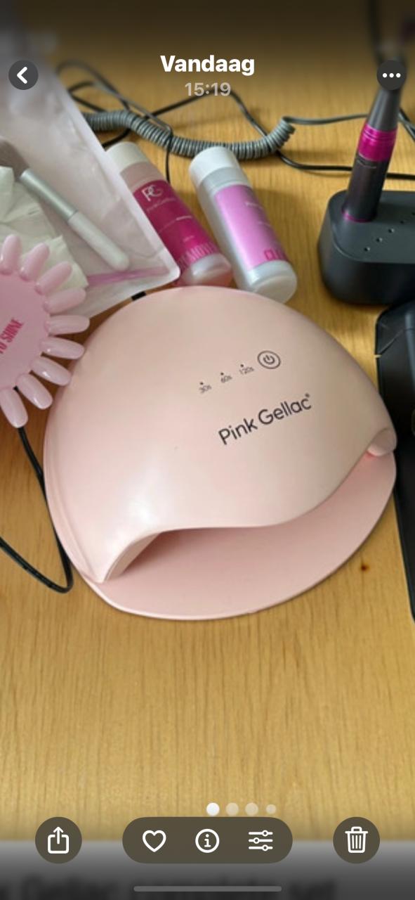 Pink gellac lamp