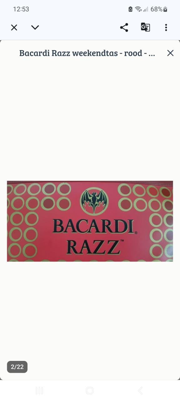 Barcardi Razz sport/reistas limited edition