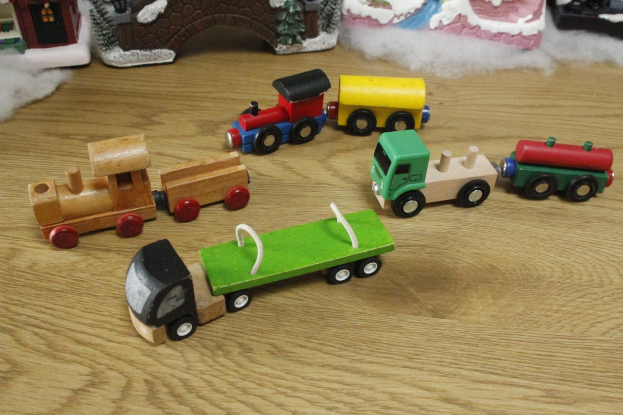 Treintje's  en auto's met magneetjes