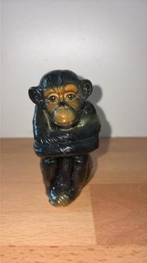 Vintage keramieken beeldje aap/chimpansee –Jaren 60/70 retro