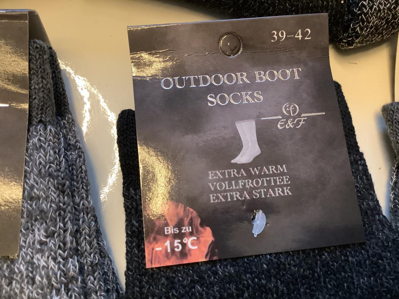 Partij heerlijk warme outdoor boot socks. ( partij 71)