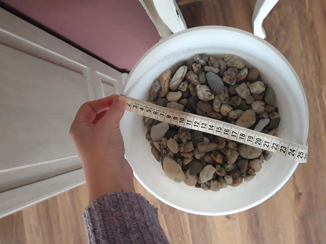 Grote witte glazen vaas