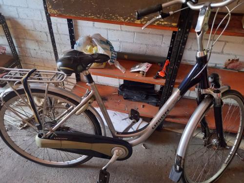 Fiets met lekke band
