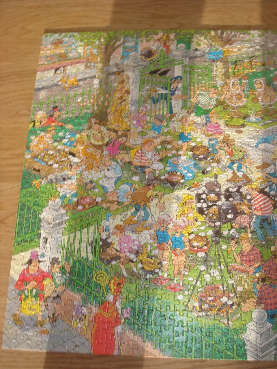 Complete Jan van Haasteren puzzel bbq Party  1000 stukjes