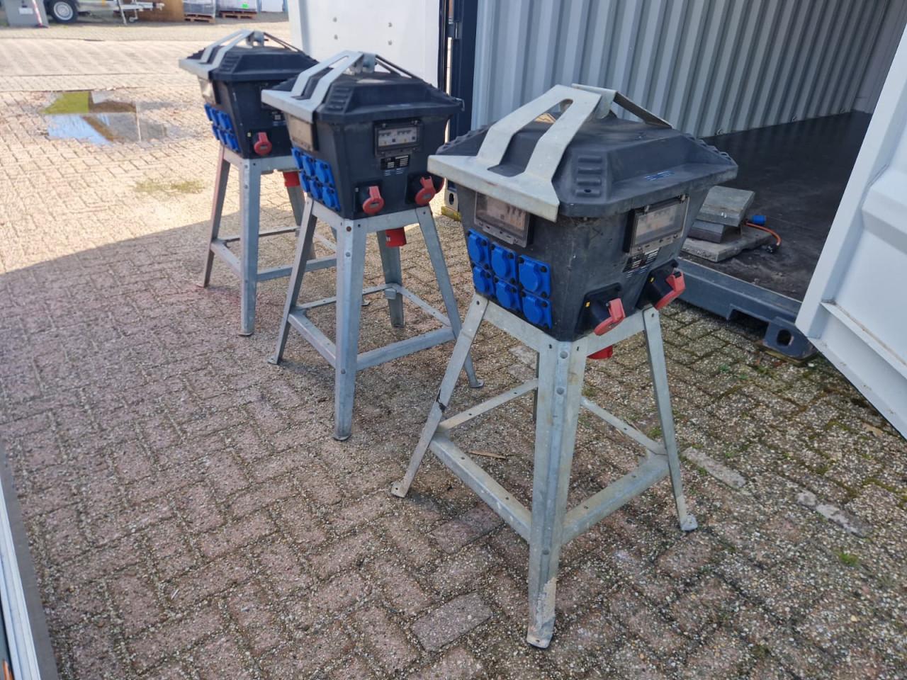 Bouwstroomkasten– 3 stuks – gekeurd en gebruiksklaar