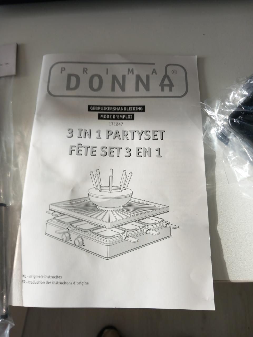 Drie in een party gourmetset. 100% NIEUW