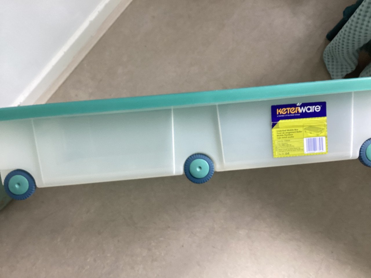 Opbergbox 80x45x15 met wieltjes