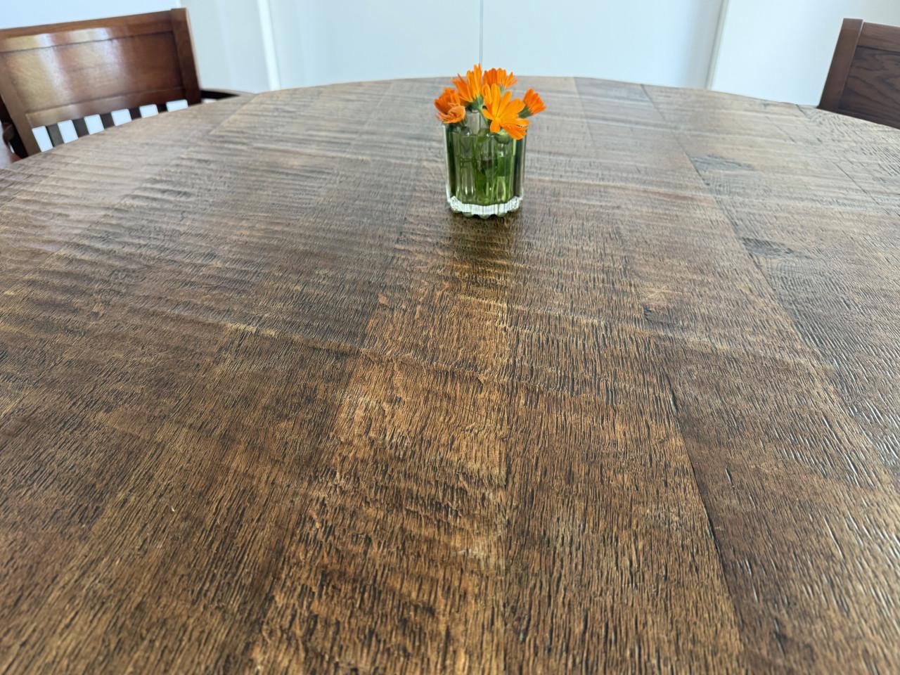 Robuuste kloostertafel 130ø