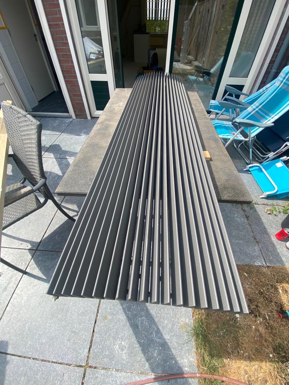 Design radiator, verticaal, antraciet