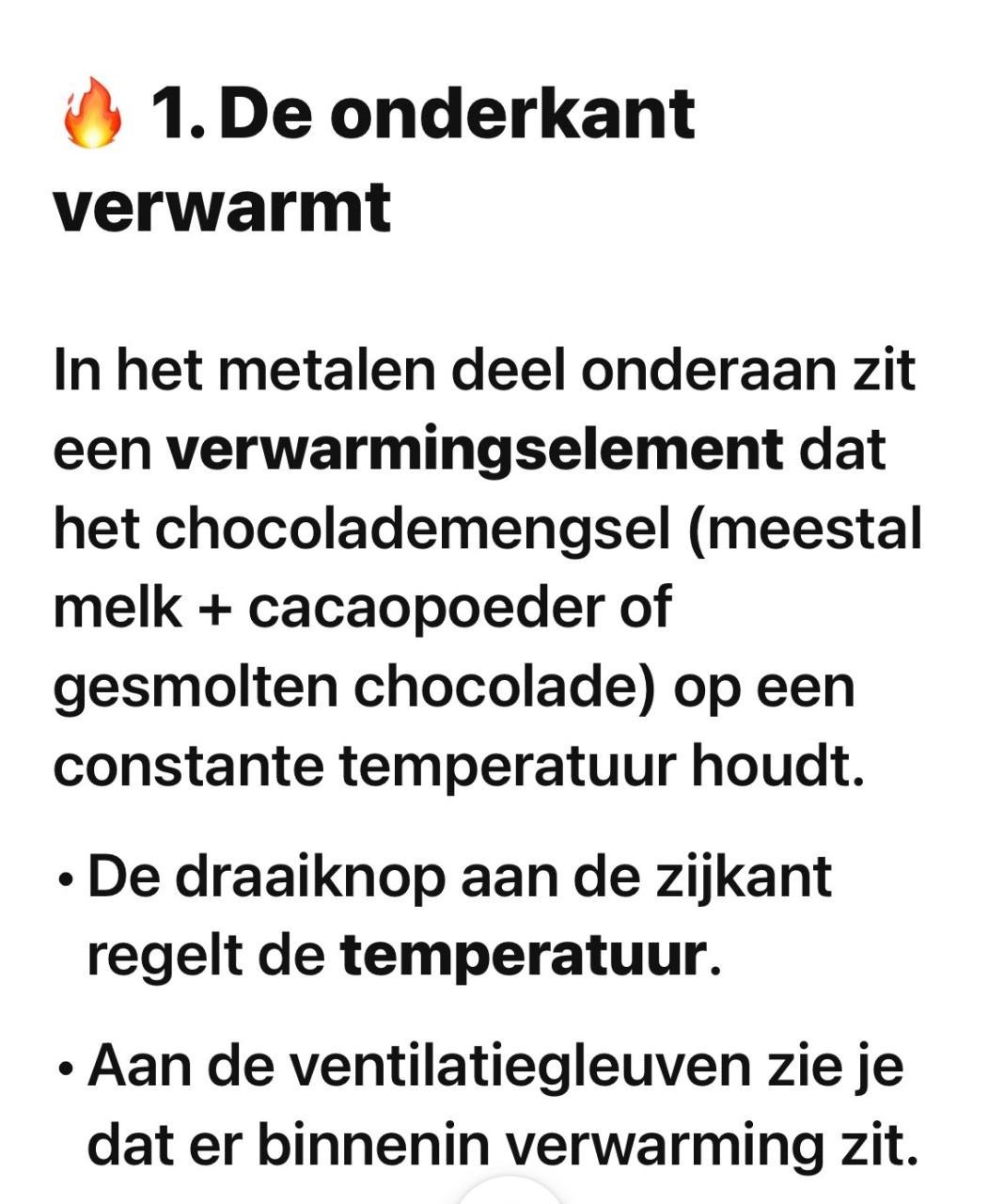 Chocolademelk dispencer Quamar