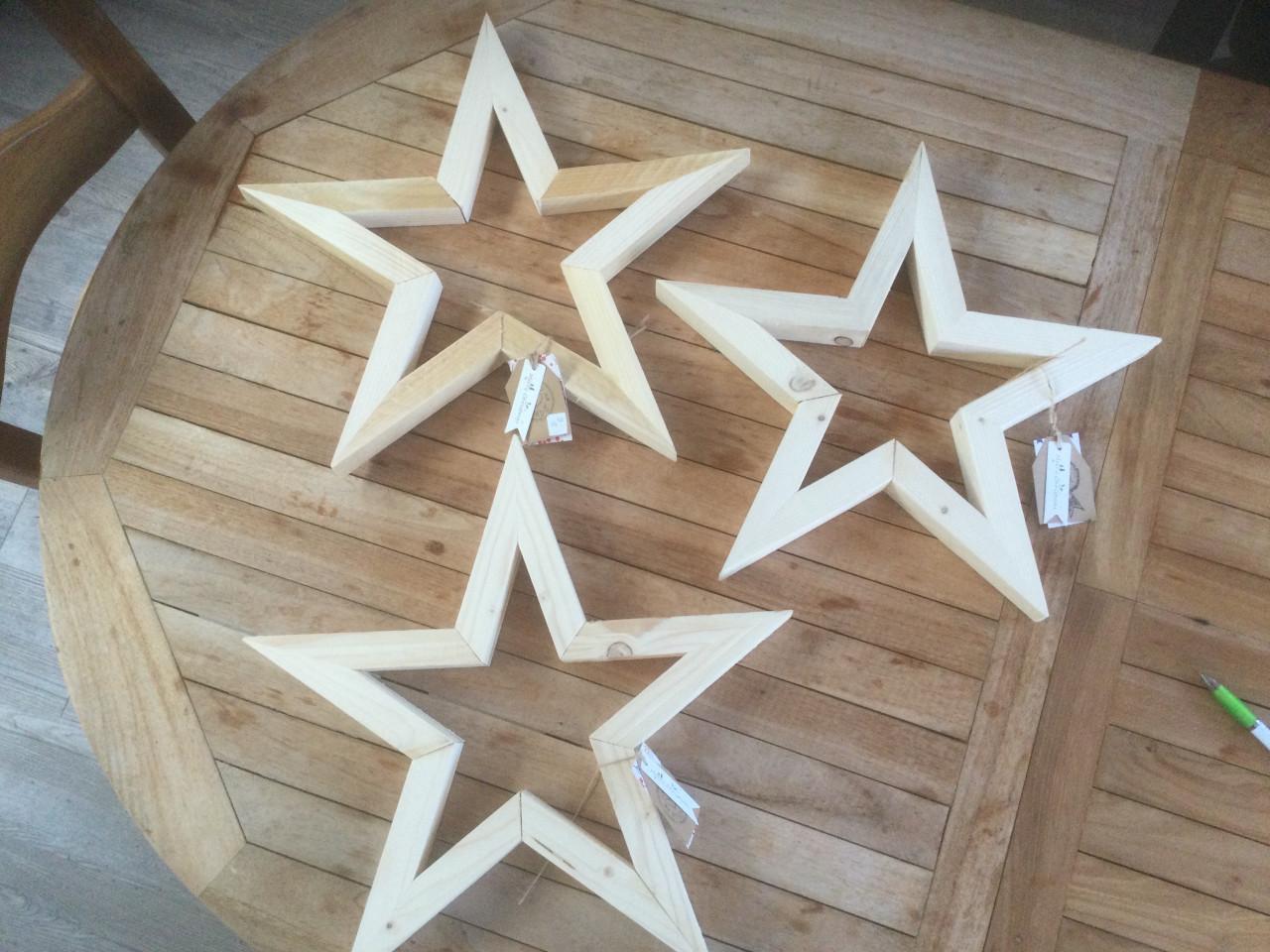 Kerstster van steigerhout.