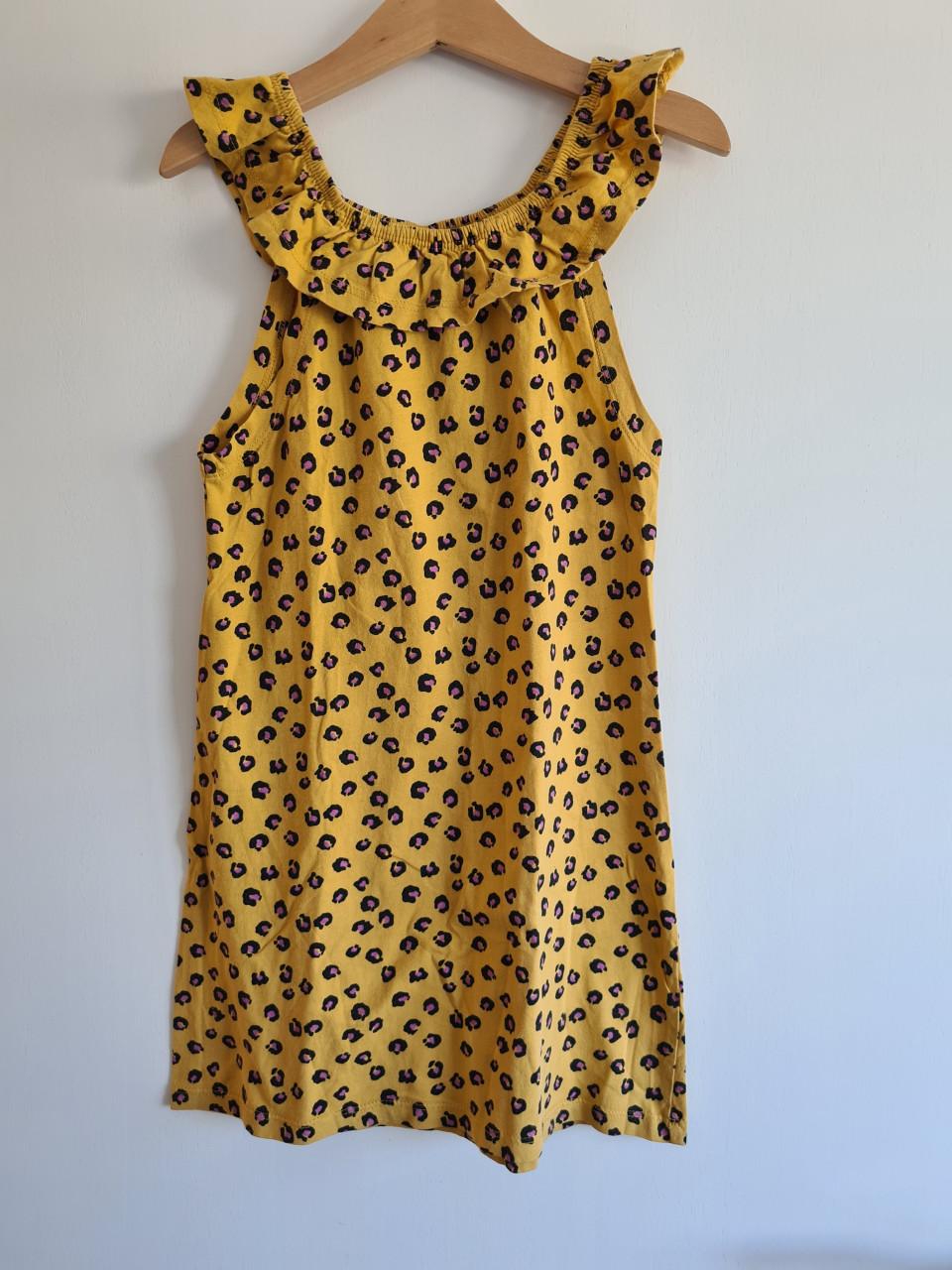 Leuk geel zomer jurkje Maat 134-140