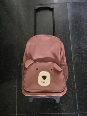 Trolley bruin met honden gezichtje