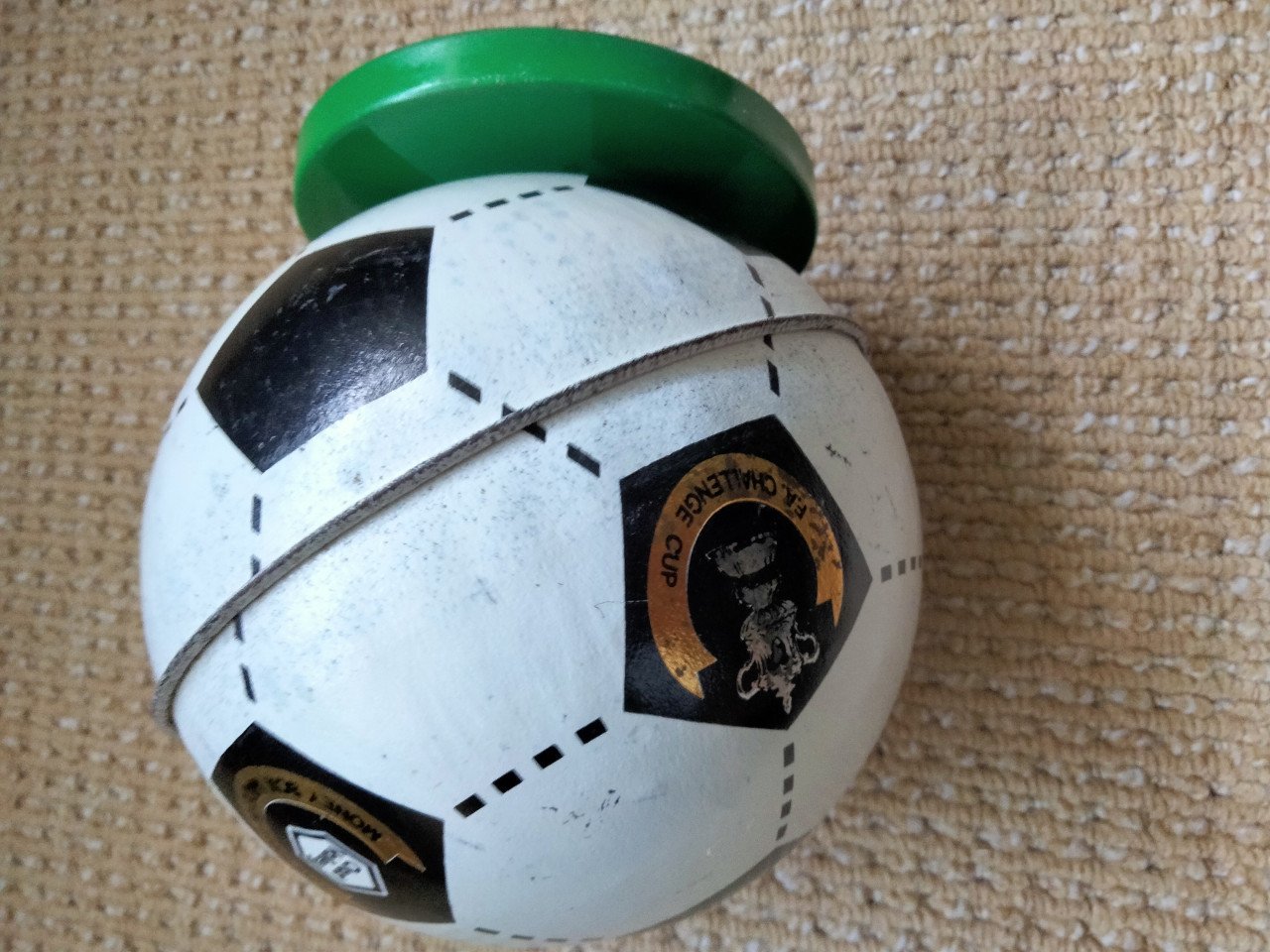 Blikken vintage spaarpot