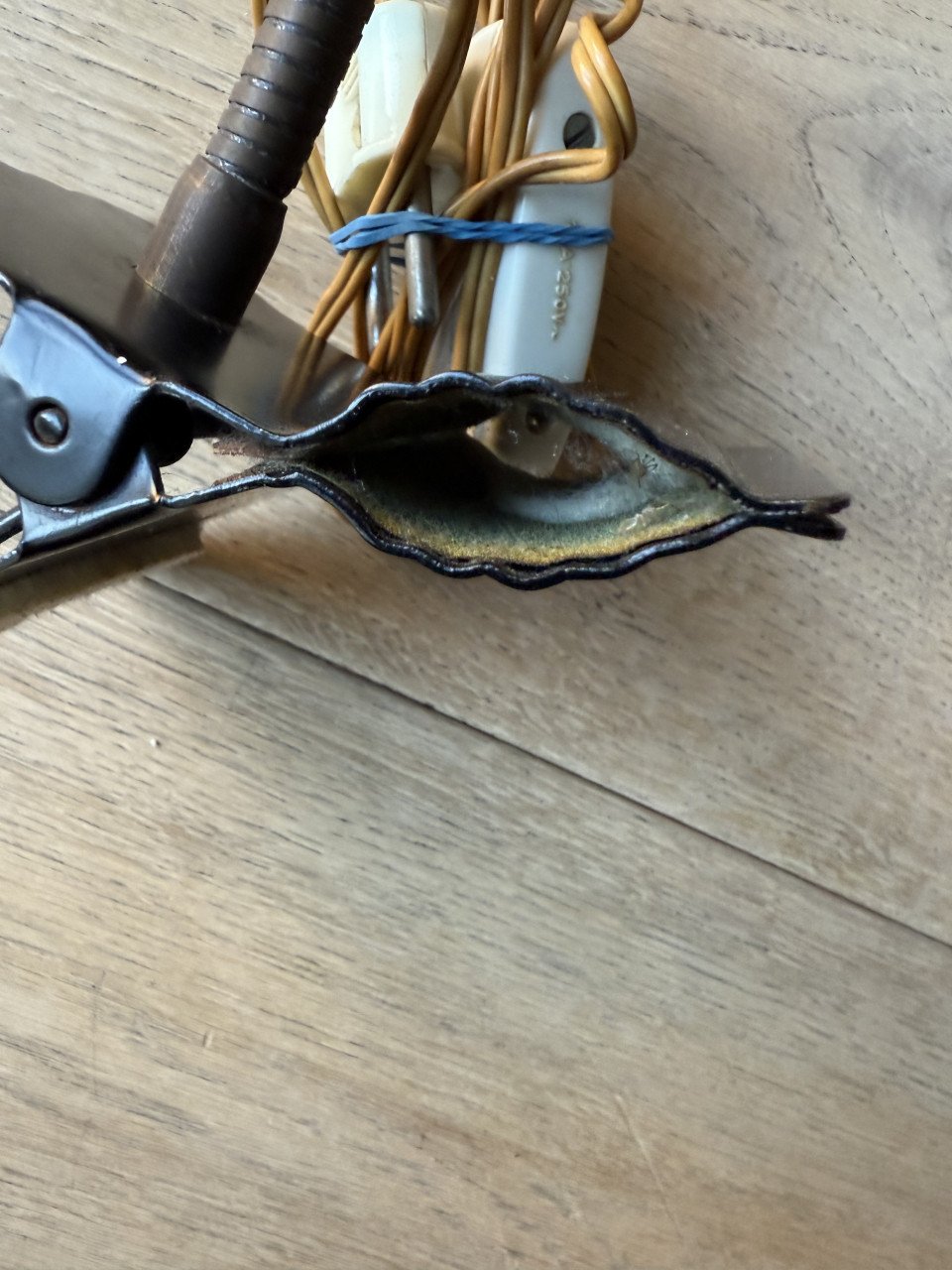 Vintage HALA Busquet Ukkie klemlamp zonneserie