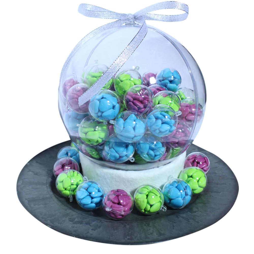 Transparante ballen 8cm en 10 cm