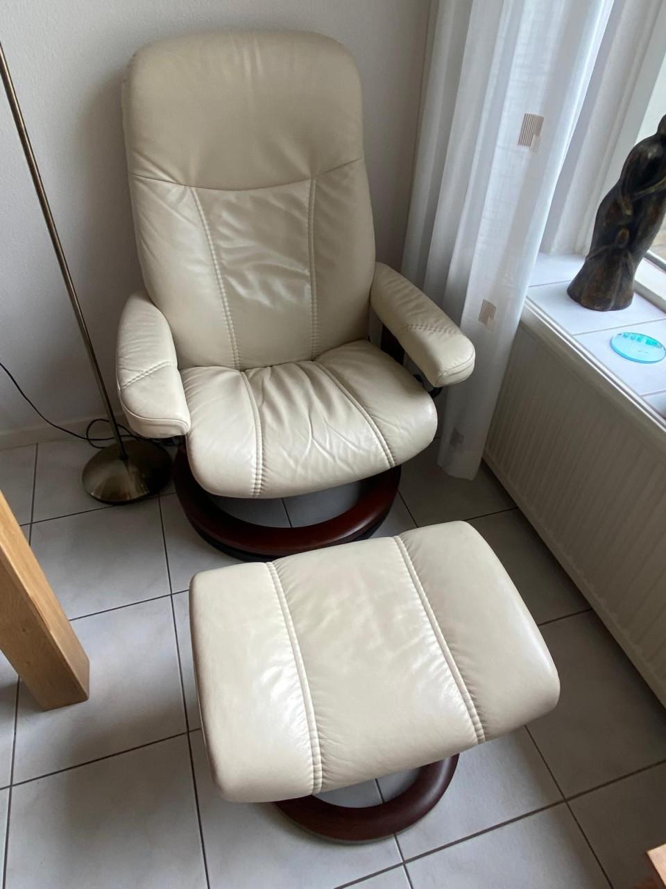 Luxe consul stressless fauteuil met hocker